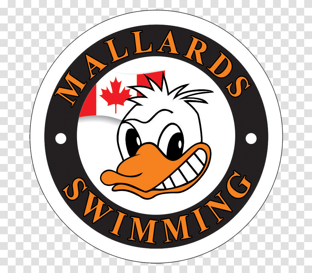 Mallards Swimming Team In Markham, Logo, Trademark, Badge Transparent Png