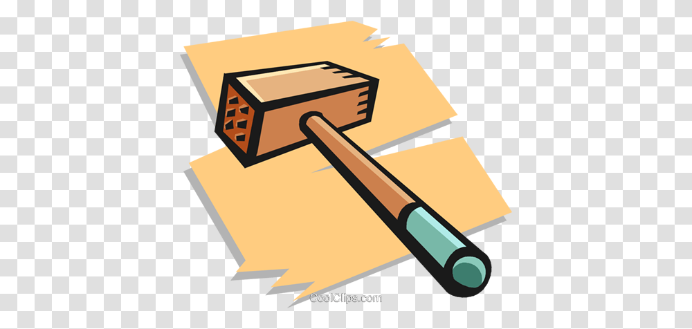 Mallet Royalty Free Vector Clip Art Illustration, Hammer, Tool, Mailbox, Letterbox Transparent Png