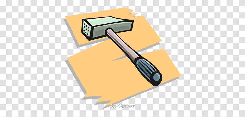 Mallet Royalty Free Vector Clip Art Illustration, Hammer, Tool Transparent Png