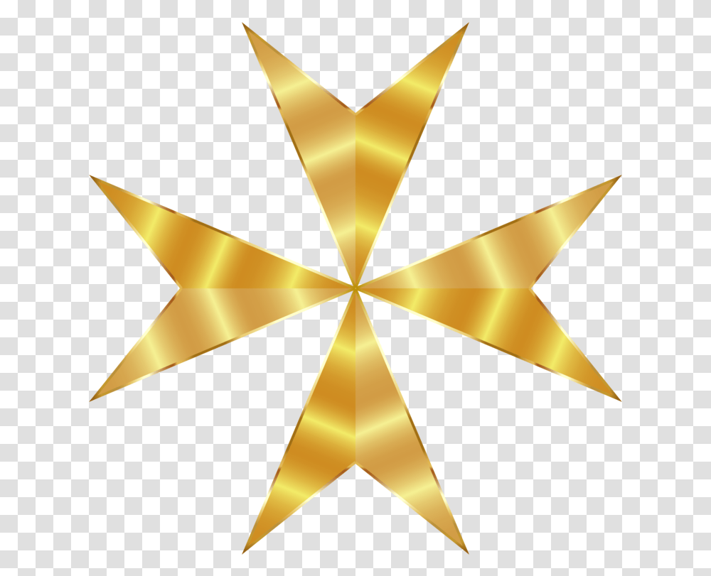 Maltese Cross Christian Gold Maltese Cross Gold, Lamp, Star Symbol Transparent Png