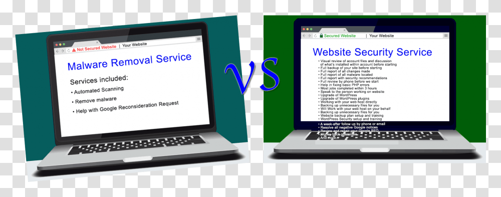 Malware Removal Service Versus Website Security Service Netbook, Computer, Electronics, Pc, Laptop Transparent Png