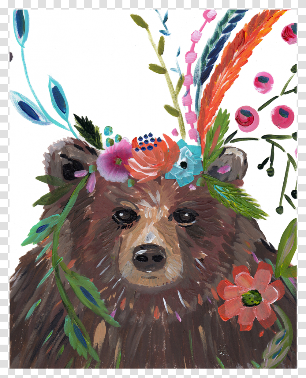 Mama Bear Art PrintClass Lazyload Lazyload Fade, Face, Mammal, Animal Transparent Png