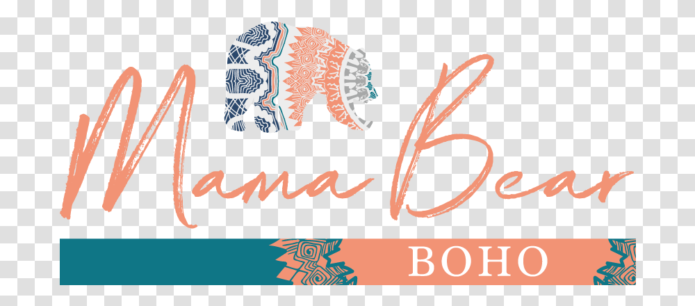 Mama Bear Boho Mad Of Love, Label, Handwriting, Calligraphy Transparent Png
