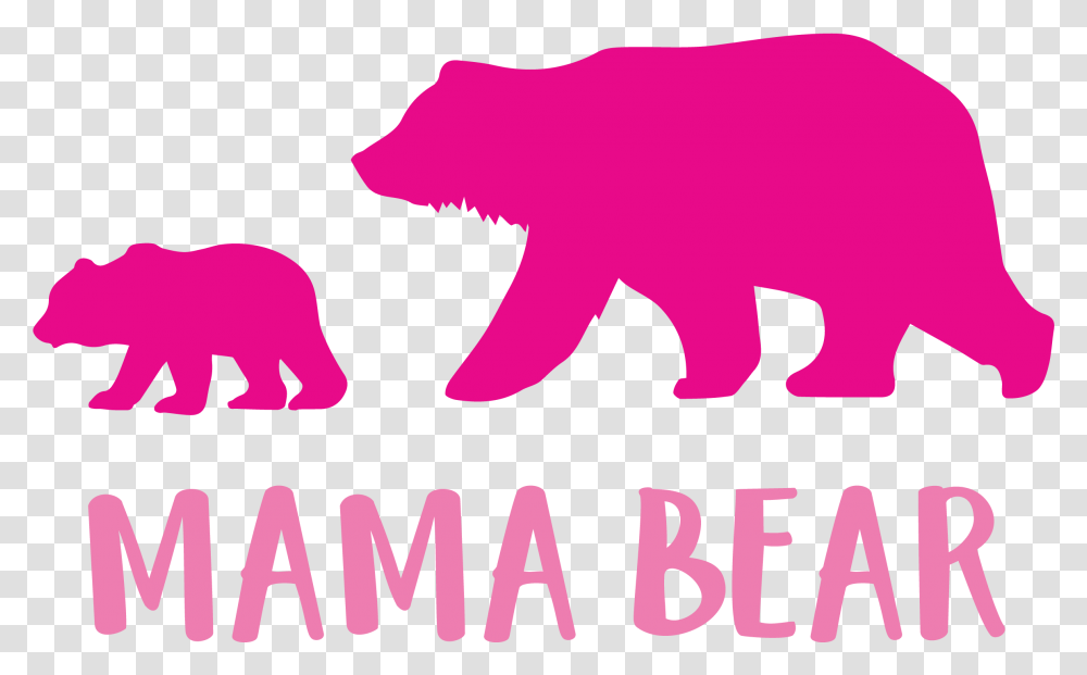 Mama Bear Cutting Files Svg Dxf Pdf Eps Included Small Bear Silhouette, Animal, Mammal, Logo Transparent Png
