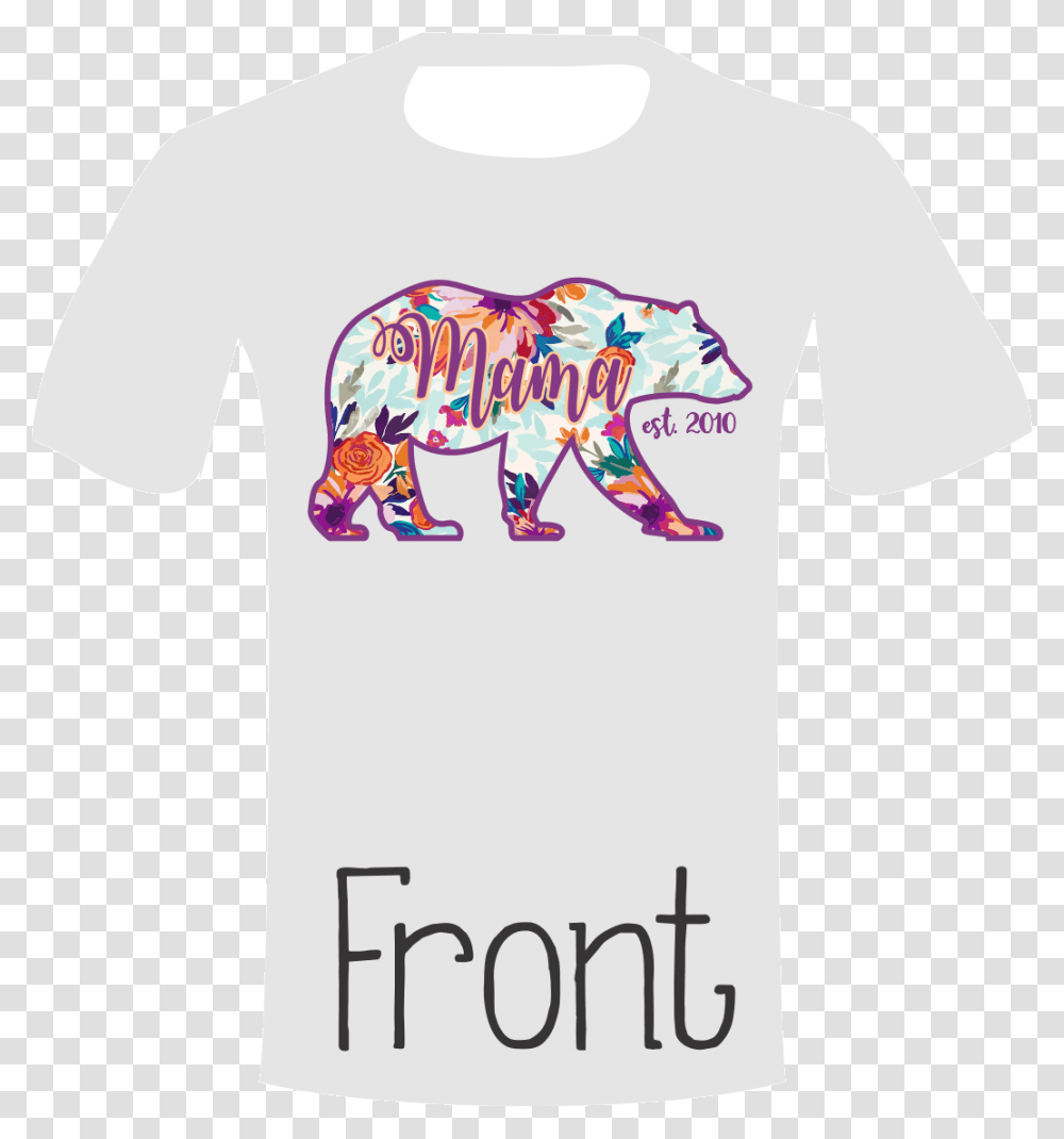 Mama Bear Shirt Grey Indian Elephant, Apparel, T-Shirt Transparent Png