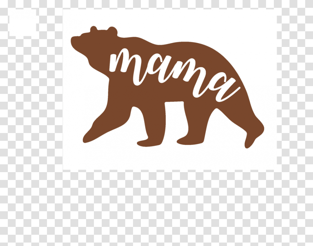 Mama Bear Vinyl Decal Dianes Decals, Mammal, Animal, Wildlife, Elephant Transparent Png