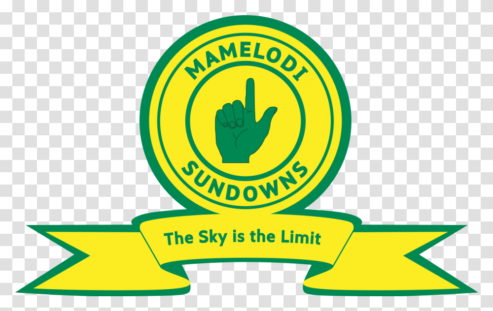 Mamelodi Sundowns F Mamelodi Sundowns Fc Logo, Symbol, Text, Label, Gold Transparent Png