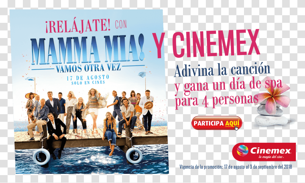 Mamma Mia Here We Go Again Bluray Cover Download Mamma Mia 2 Dvd Cover, Person, Poster, Advertisement, Water Transparent Png