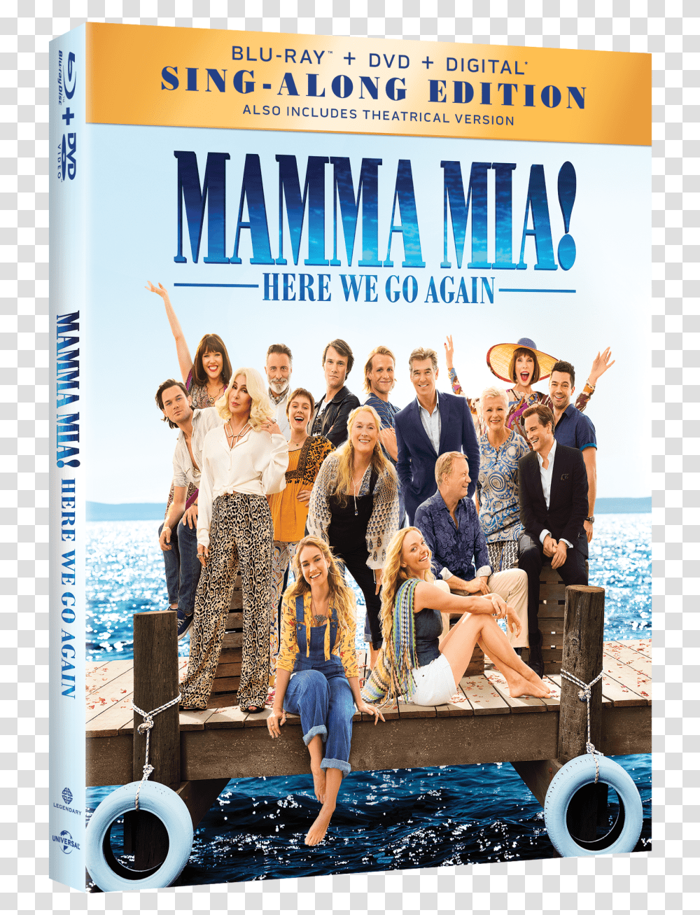 Mamma MiaClass Img Responsive True Size Mamma Mia 2 Dvd, Person, People, Poster Transparent Png
