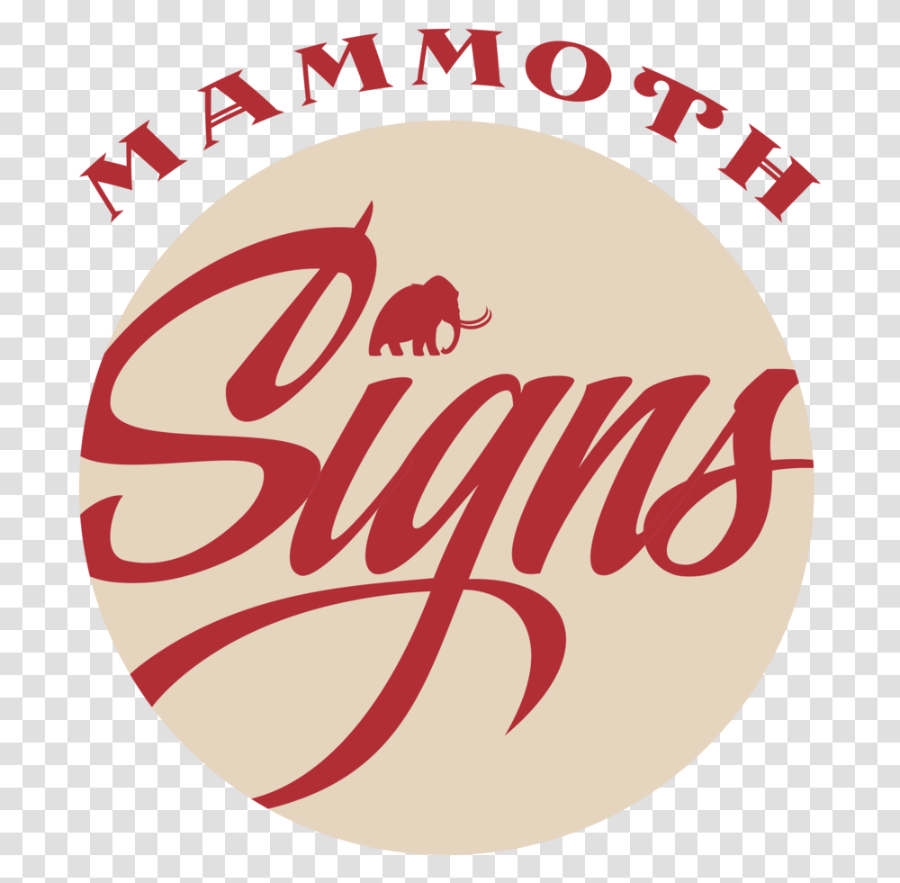 Mammoth Logo Illustration, Beverage, Drink, Coke, Coca Transparent Png