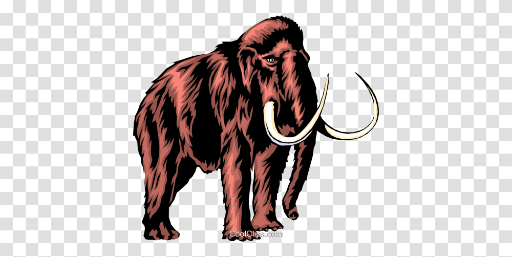 Mammoth Royalty Free Vector Clip Art Illustration, Zebra, Wildlife, Mammal, Animal Transparent Png