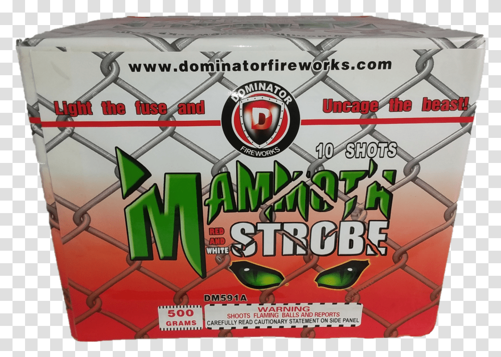 Mammoth Strobe Red And White, Advertisement, Poster, Flyer Transparent Png