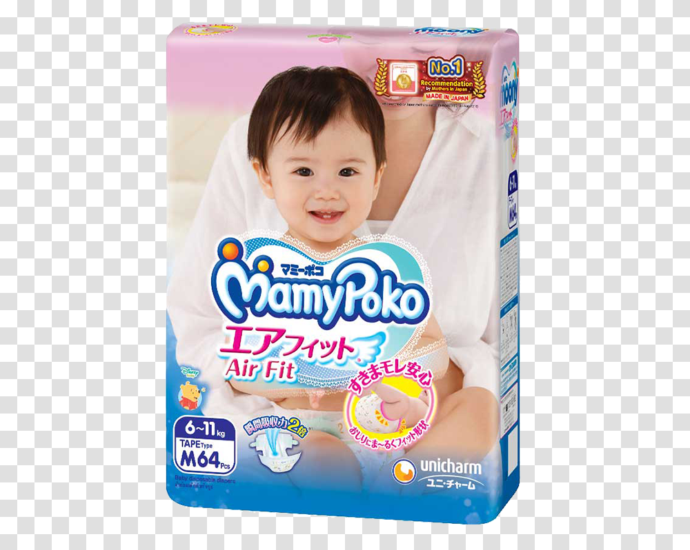 Mamypoko Air Fit Tape Diaper Mamy Poko Air Fit, Person, Food, Girl, Female Transparent Png