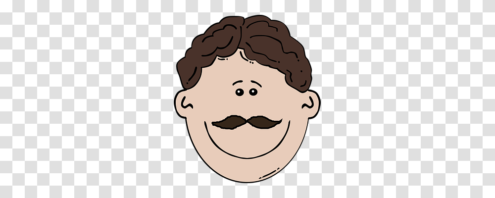 Man Person, Face, Stencil, Mustache Transparent Png