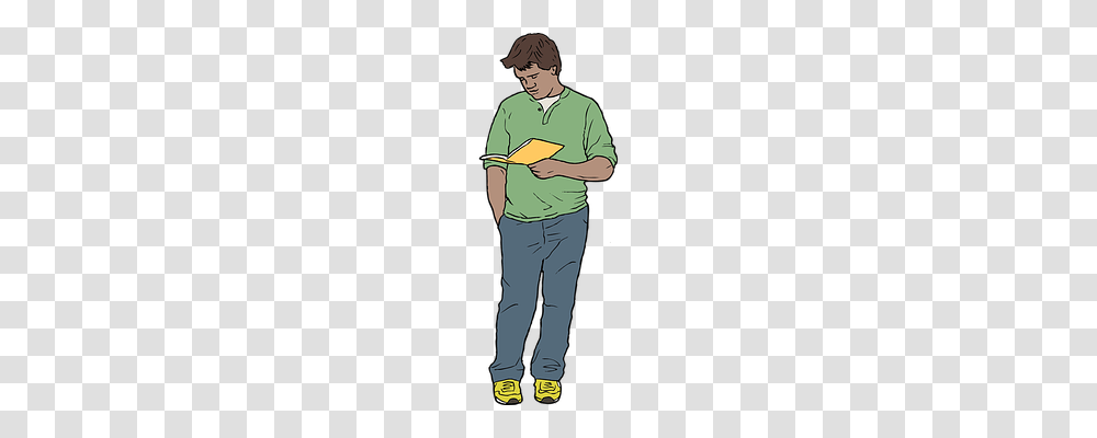 Man Person, Reading, Pants Transparent Png