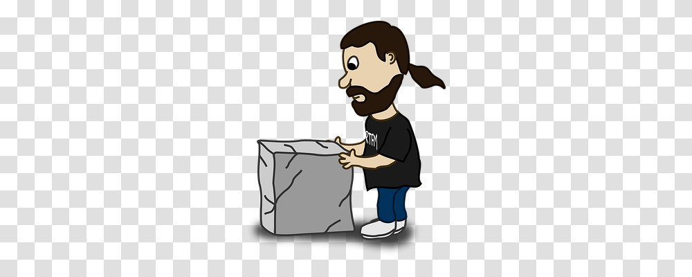 Man Person, Gift, Box, Video Gaming Transparent Png