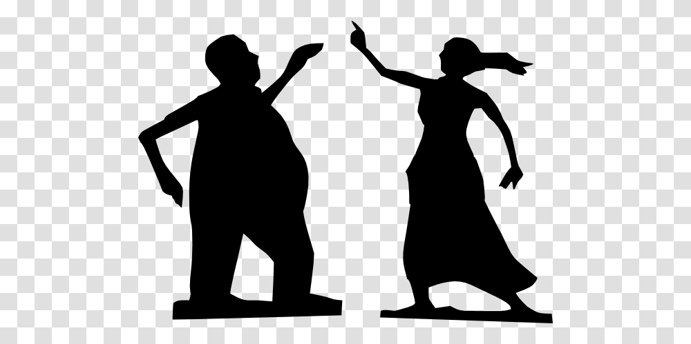 Man And Woman Dancing Silhouettes Clip Art, Person, Human, Dance Pose, Leisure Activities Transparent Png