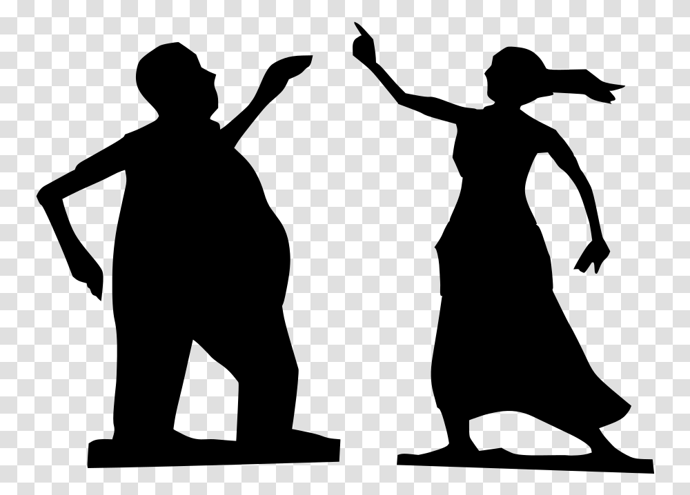 Man And Woman Dancing Silhouettes Svg Clip Arts Man And Woman, Gray, World Of Warcraft Transparent Png