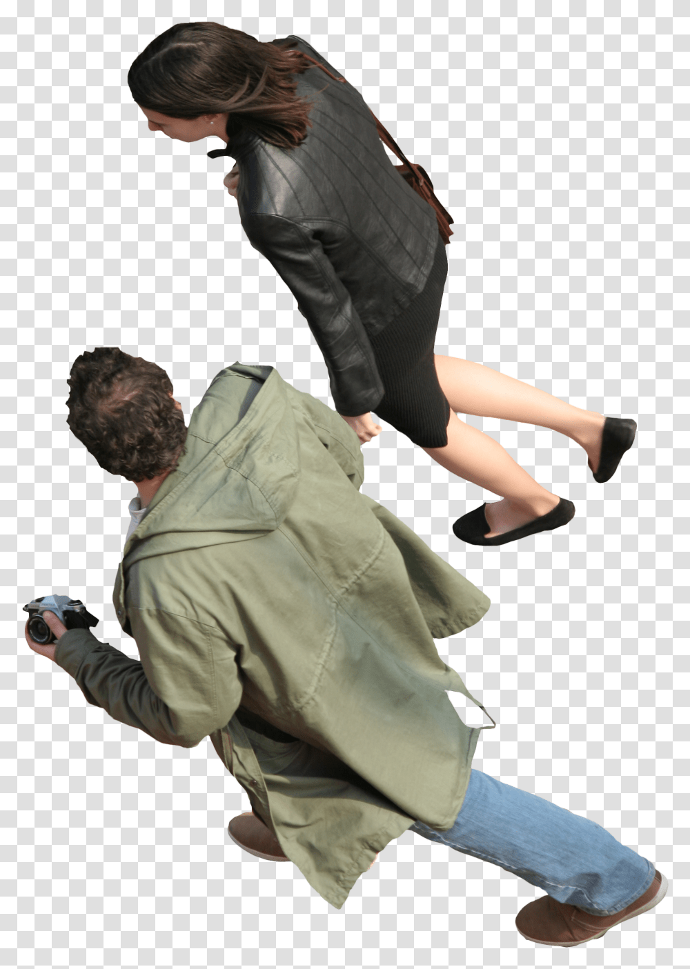 Man And Woman Free Cut Out People Trees Leaves Cutout People Top View, Clothing, Person, Leisure Activities, Dance Pose Transparent Png
