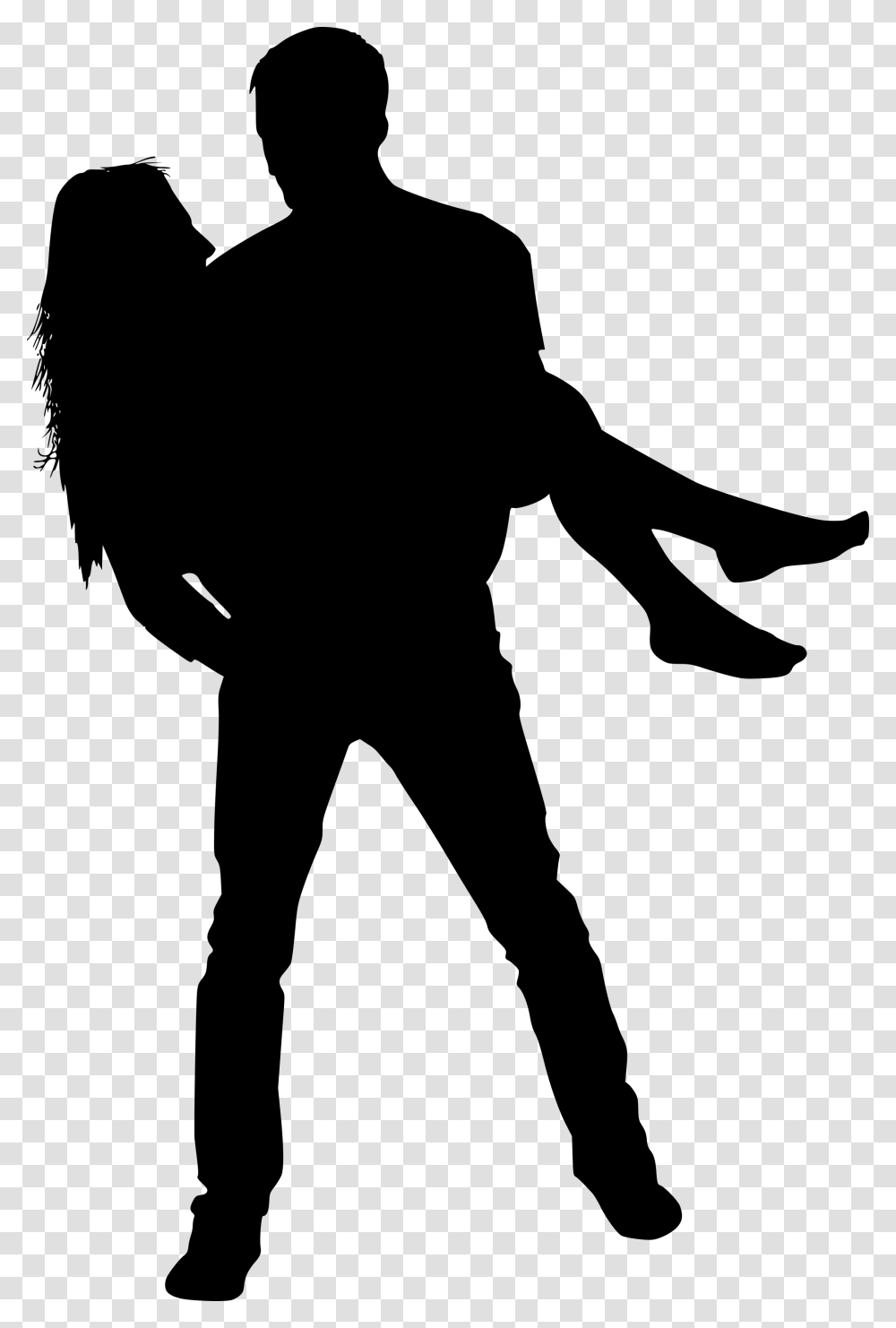Man And Woman Silhouette, Gray, World Of Warcraft Transparent Png