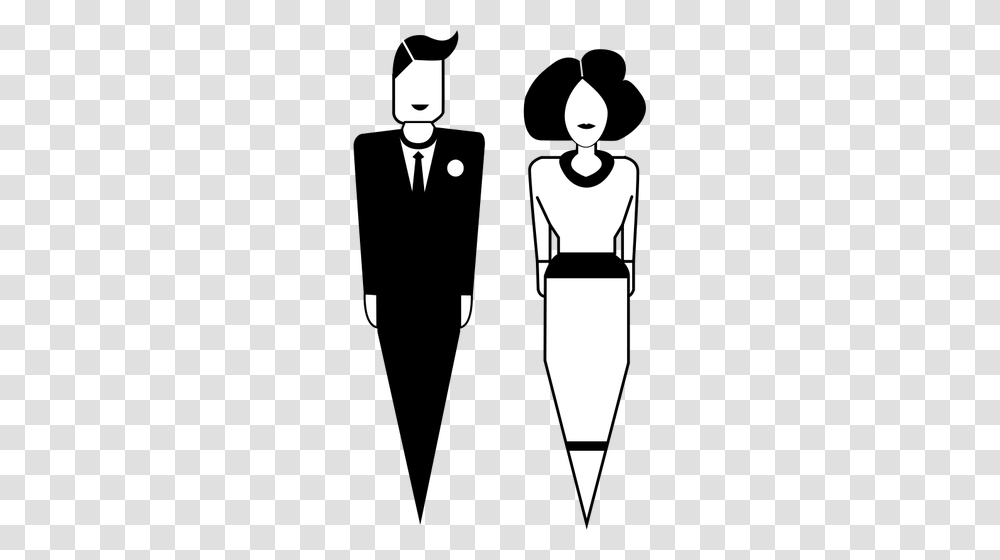 Man And Woman Symbols, Stencil, Hand, Silhouette Transparent Png