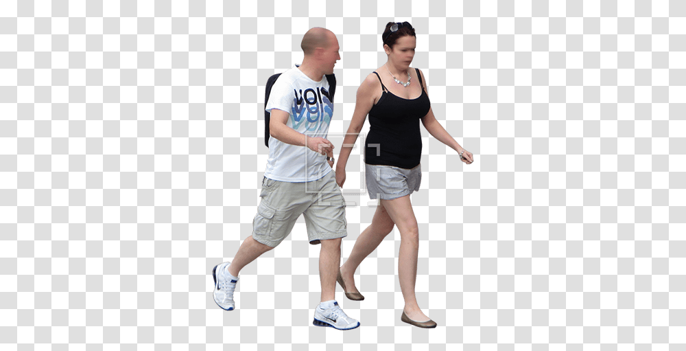 Man And Woman Walking Immediate Entourage People Walking For Photoshop, Shorts, Clothing, Person, Undershirt Transparent Png