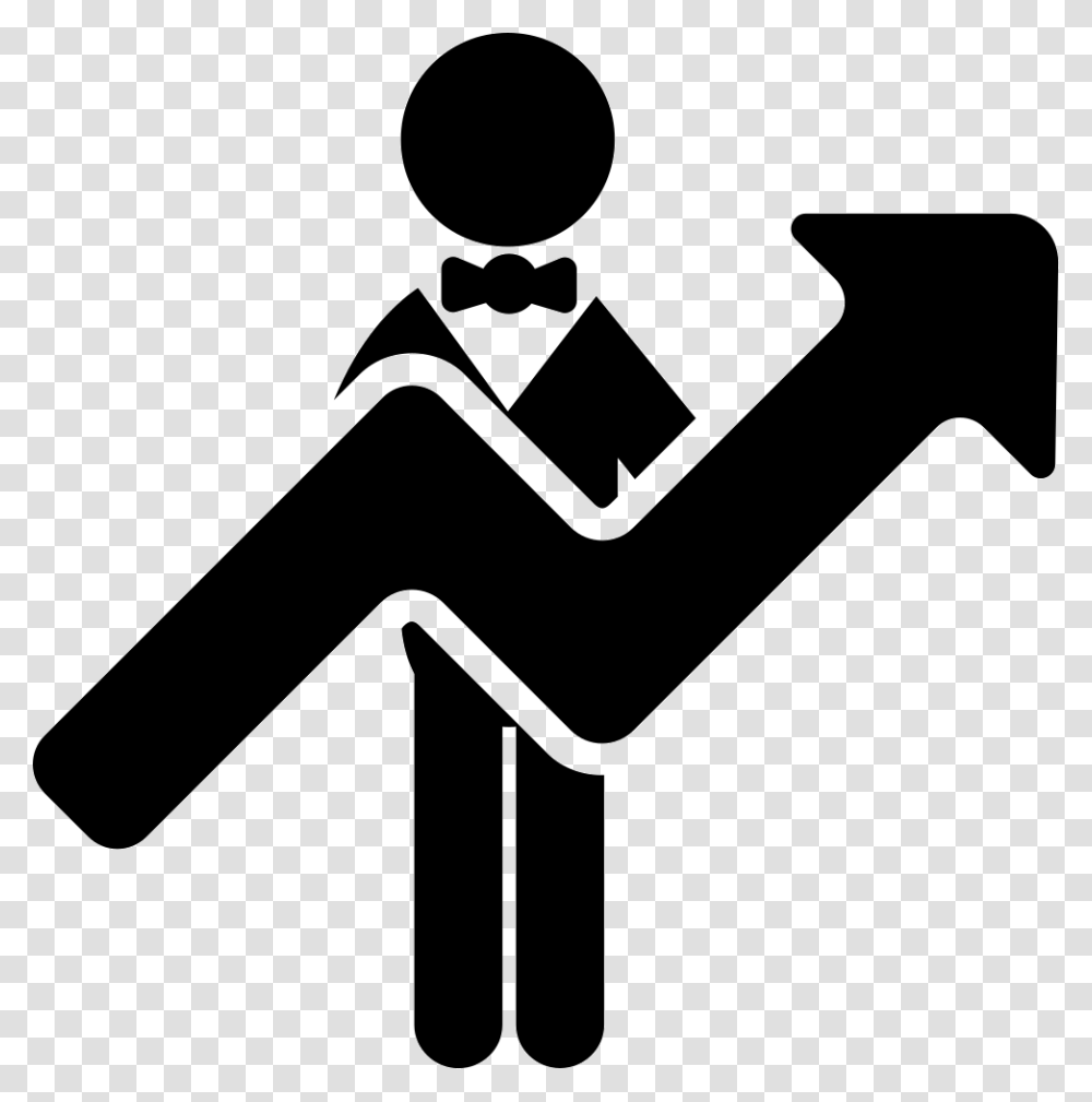 Man Arrow Icon, Axe, Hammer, Stencil Transparent Png