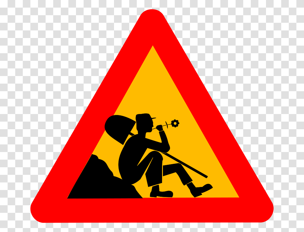 Man At Work Daisy, Tool, Sign, Person Transparent Png