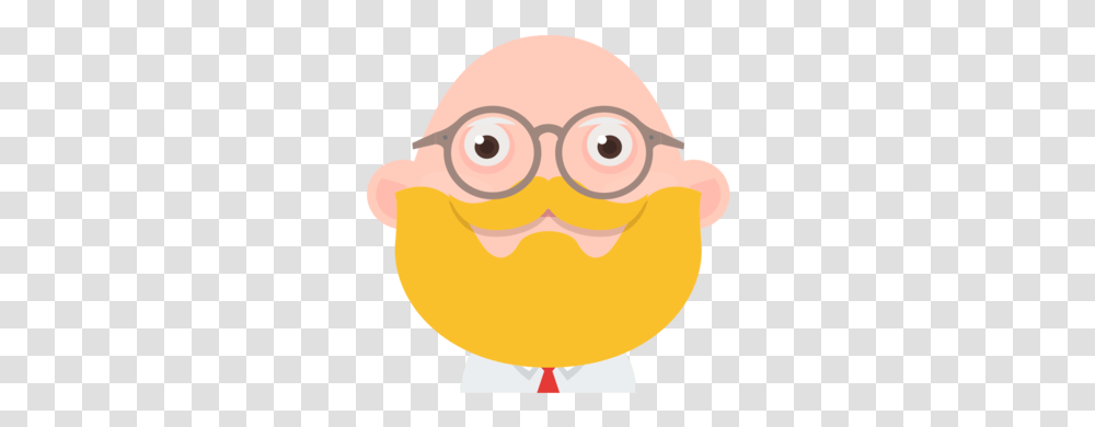 Man Avatar People Blonde Hair Beard Glasses Bald Cartoon, Animal, Bird, Head, Fowl Transparent Png