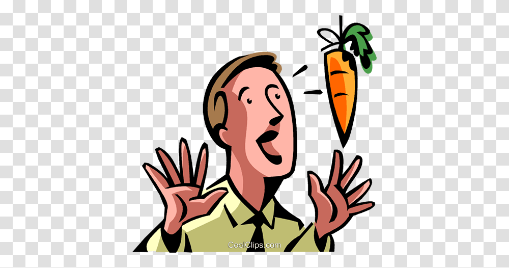 Man Being Led, Carrot, Vegetable, Plant, Food Transparent Png