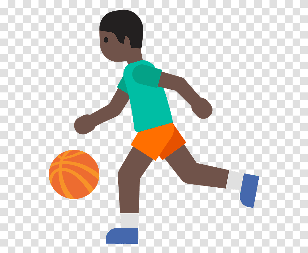 Man Bouncing Ball Emoji Clipart Football Sports Emoji, Sphere, Person, Human, People Transparent Png