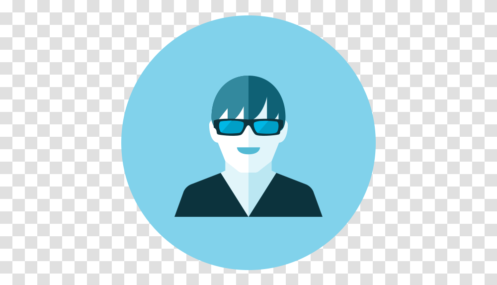 Man Boy People Person Free Icon Of Blue Boy Man Icon, Word, Label, Text, Sunglasses Transparent Png