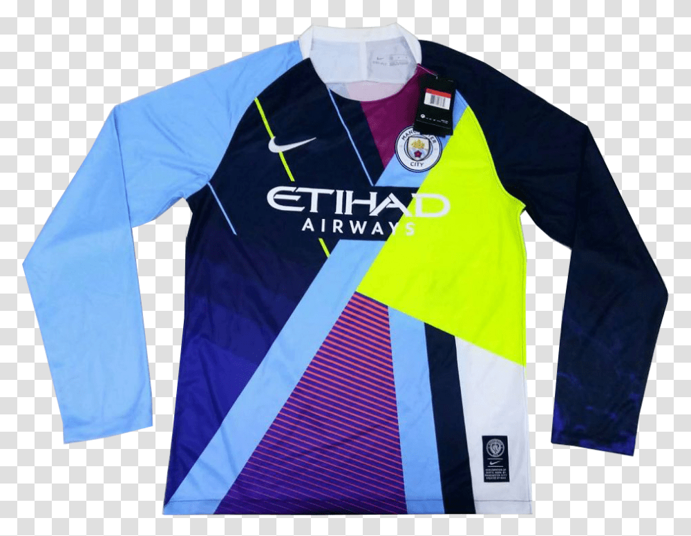 Man City Away Shirt 18, Apparel, Sleeve, Long Sleeve Transparent Png