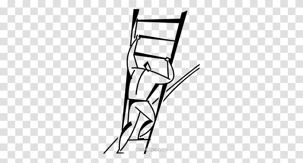 Man Climbing A Ladder Royalty Free Vector Clip Art Illustration, Utility Pole, Light, Headlight, Lighting Transparent Png