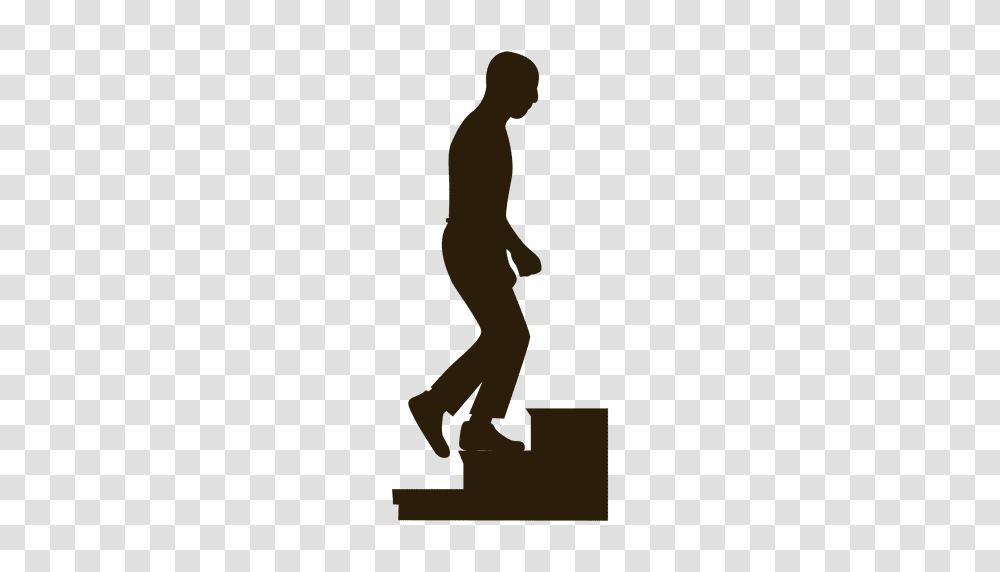 Man Climbing Stairs Sequence Silhouette, Person, Standing, Word, Pedestrian Transparent Png