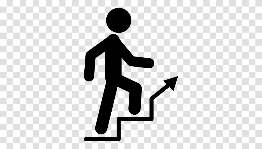 Man Climbing Stairs, Person, Human, Sign Transparent Png