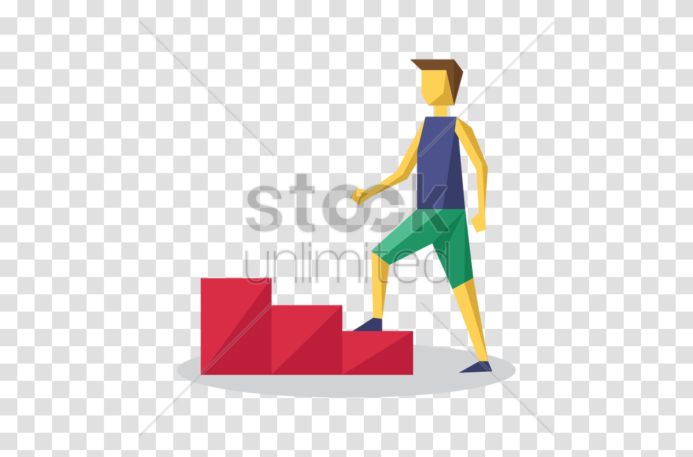 Man Climbing Stairs Vector Image, Outdoors, Leisure Activities, Fishing, Water Transparent Png