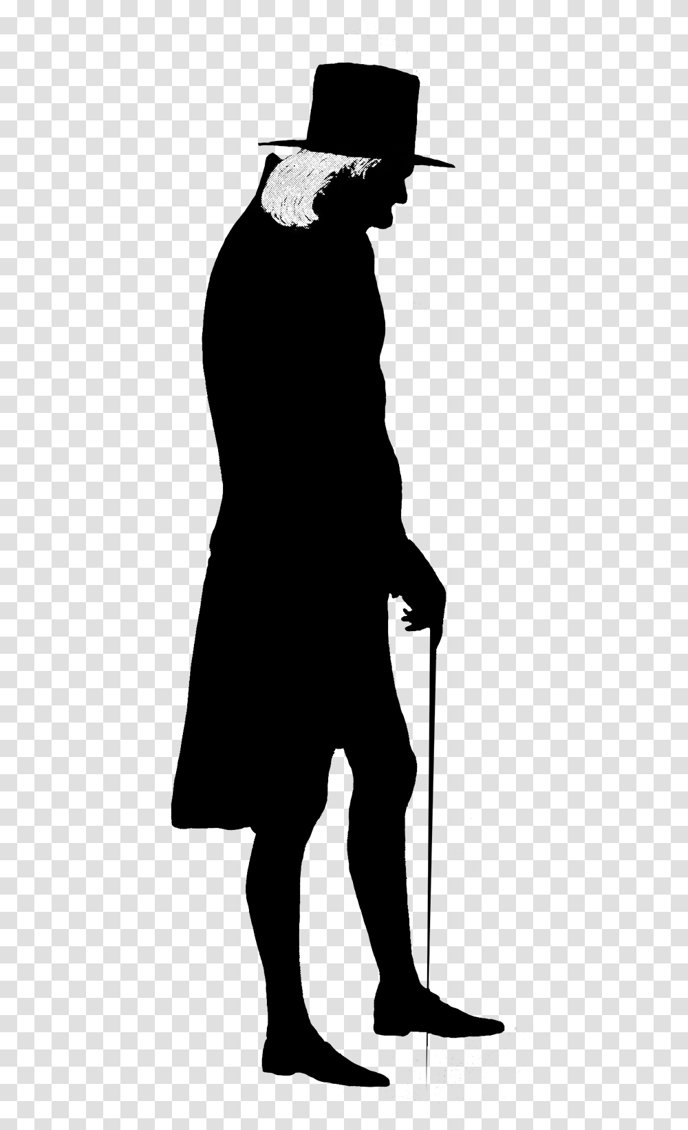 Man Clipart Old Fashioned, Silhouette, Person Transparent Png