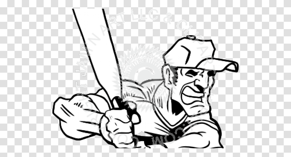Man Clipart Softball Illustration, Drawing, Book, Hand, Duel Transparent Png
