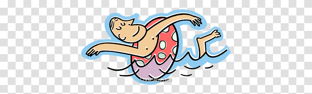 Man Clipart Swimming, Food, Meal, Label Transparent Png