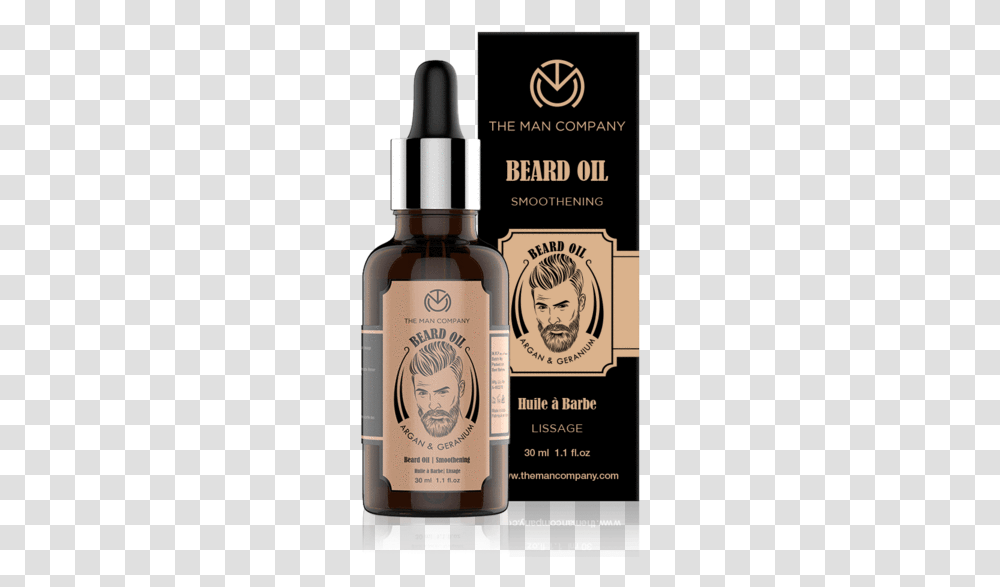 Man Company Beard Growth Oil, Bottle, Aftershave, Cosmetics, Beer Transparent Png
