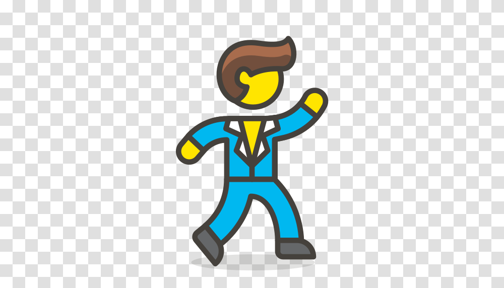Man Dancing Icon Free Of Free Vector Emoji, Word, Alphabet Transparent Png