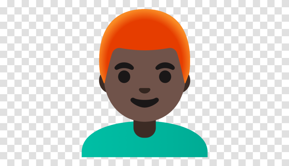 Man Dark Skin Tone Red Hair Icon Download For Free Dark Skin With Red Hair Man, Face, Clothing, Apparel, Tribe Transparent Png