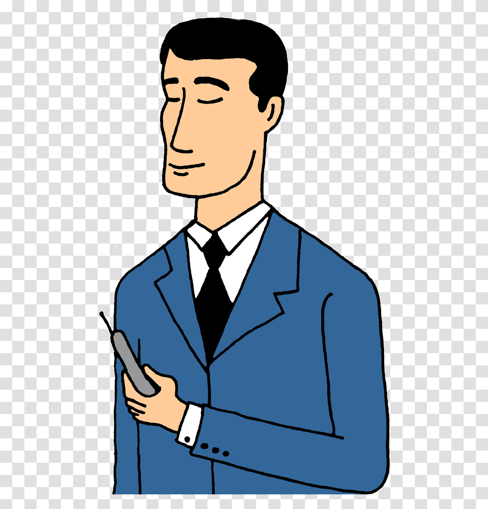 Man Dialing Teach Clip Art Art And Free Clipart, Suit, Overcoat, Person Transparent Png