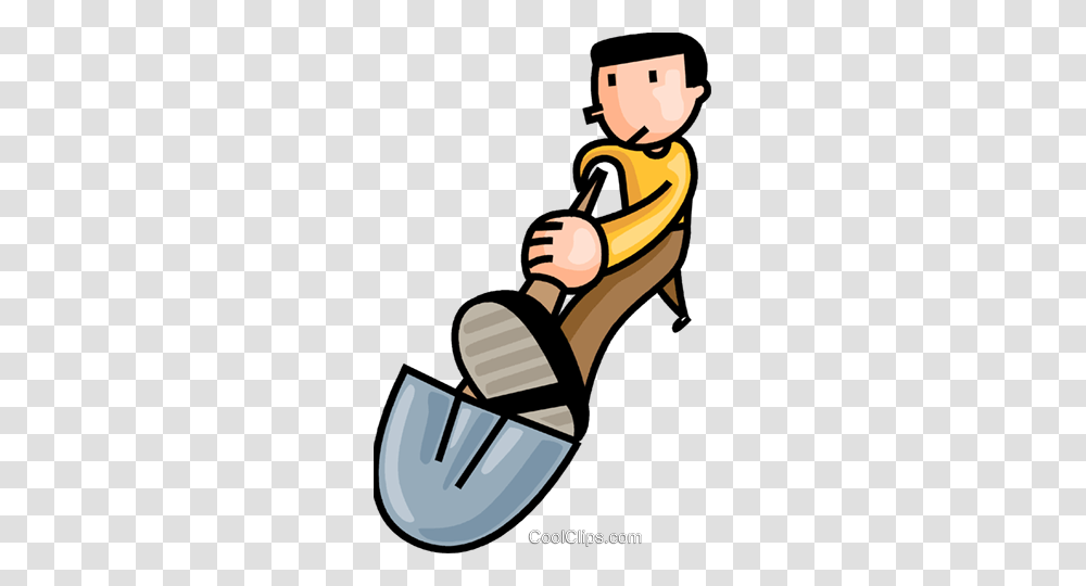 Man Digging A Hole Royalty Free Vector Clip Art Illustration, Musical Instrument, Leisure Activities, Horn, Brass Section Transparent Png