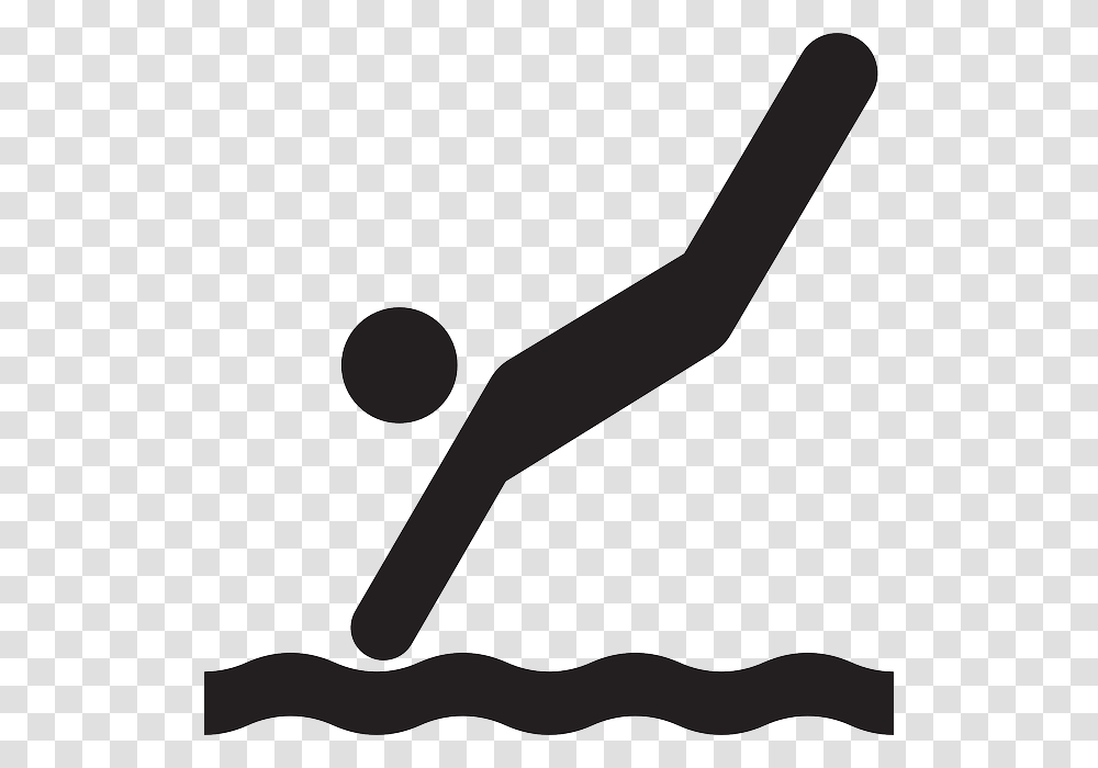 Man Diving Silhouette, Sport, Sports, Baseball Bat Transparent Png