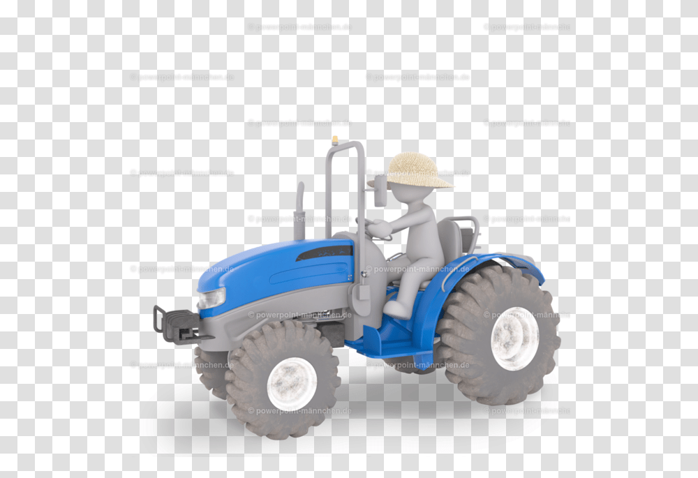 Man Drining 3d Model, Tractor, Vehicle, Transportation, Lawn Mower Transparent Png