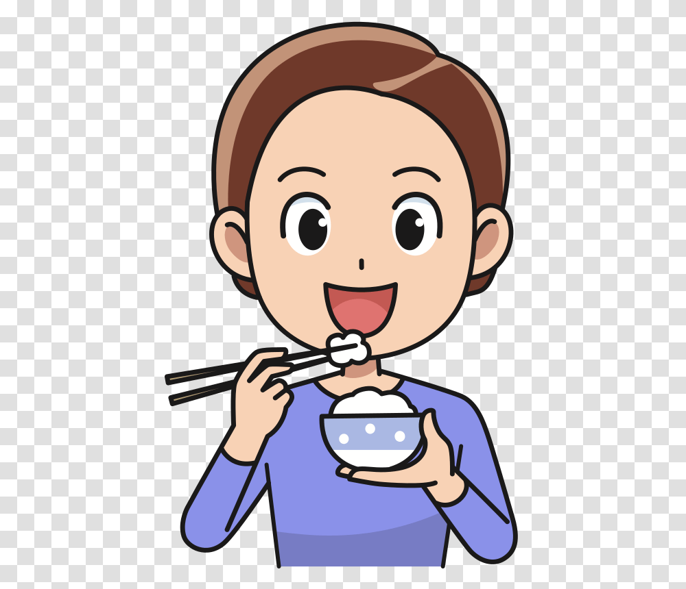 Man Eating Rice Medium Eat Clipart, Food, Sweets, Confectionery, Label Transparent Png