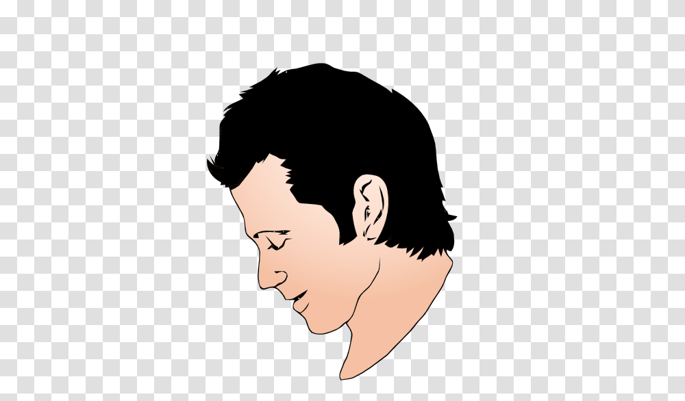 Man Face Side View Svg Clip Arts Man Face Side View, Head, Person, Hair, Neck Transparent Png