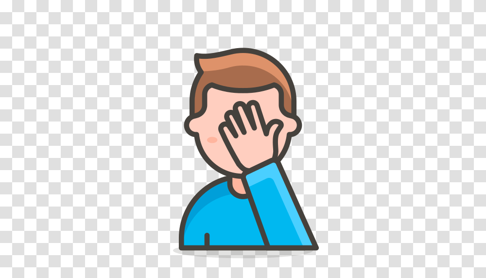 Man Facepalming Icon Free Of Free Vector Emoji, Head, Worship, Prayer Transparent Png